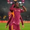 Selebrasi Manu Kone di laga AS Roma vs Sassuolo di pekan ke-20 Liga Italia 2025/2026 di Olimpico, Roma, Minggu (11/01/2026). (AP Photo/Andrew Medichini)