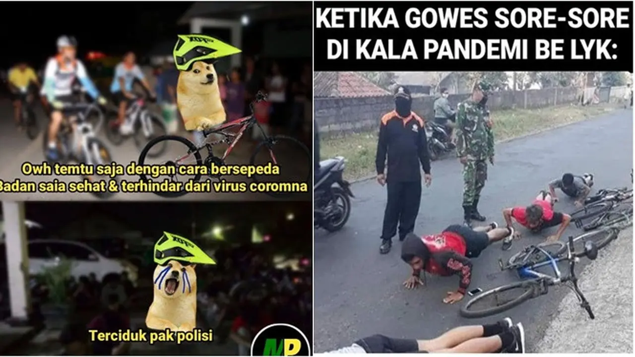 7 Meme Suka Gowes di Kala Pandemi Ini Bikin Sadar Diri