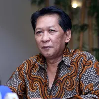 Foto Prescon Rudy Sutopo atas tuduhan penipuan pada Tommy Soeharto di kawasan Gunawarman, Jakarta Selatan, Kamis (3/12/2015) (Nurwahyunan/Bintang.com)