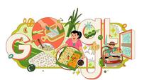 Ada alasan dibalik Google Doodle pajang ikon tempe mendoan asal Indonesia hari ini. @instagram/maskrib.