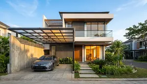 10 Model Carport yang Tidak Membuat Rumah Gelap dan Tetap Estetik