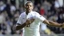 Striker Timnas Inggris U-21, Fraizer Campbell bereaksi setelah mencetak gol dalam kemenangan 2-0 di partai Grup B Euro U-21 Championships di Stadion Gamla Ullevi, Goteborg, Swedia, 18 Juni 2009. AFP PHOTO/Bjorn Larsson Rosvall