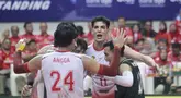 Tim Jakarta Putra Bhayangkara Precision berhasil mengalahkan Palembang Bank Sumselbabel pada hari kedua hari kedua putaran kedua PLN Mobile Proloc 2025 yang berlangsung pada malam malam Bandar Harupat Bandung, Sabtu (8/2/2025) malam. (Dokumen PBVSI)