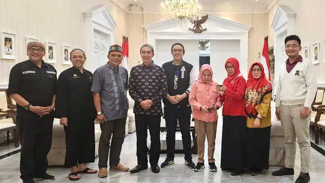 Sandy Tumiwa berkesempatan untuk bertatap muda dengan Wakil Wali Kota Bogor Dedie Abdu Rachim