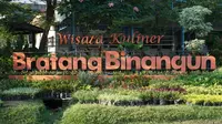 Lokasi wisata kuliner Bratang Binangun Surabaya. (Dian Kurniawan/Liputan6.com)