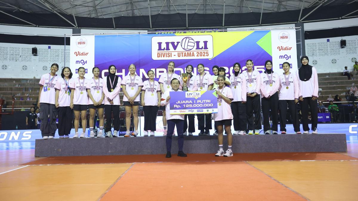 Hasil Final Livoli Divisi Utama 2025: Petrokimia Gresik Cetak Hattrick Juara Usai Gulung TNI AU Electric
