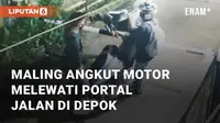 Beredar video viral terkait aksi nekat pencurian motor. Pencurian tersebut terjadi di Sawangan, Depok