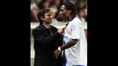 Didier Drogba - Striker Pantai Gading ini menjadi andalan Jose Mourinho saat menukangi Chelsea pada periode 2004-2007. Kerjasama keduanya membuahkan gelar liga Inggris musim 2004/05 dan 2014/15. (EPA/Facundo Arrizabalaga)