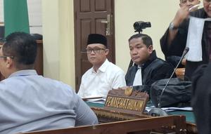 Sidang perkara korupsi Eks Bupati Lampung Tengah, Ardito Wijaya di PN Negeri Tanjung Karang. (Liputan6.com/Ardi Munthe)