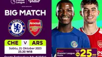 Streaming Premier League Big Match 23/24: Chelsea vs Arsenal