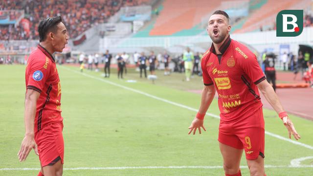 Selebrasi bomber Persija Jakarta, Marko Simic.