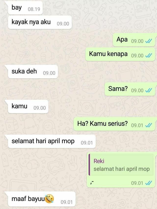 Nyeleneh, 6 Chat Prank April Mop Ini Bikin Kesal Sekaligus Ketawa Geli