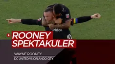 Berita video momen gol spektakuler Wayne Rooney dari tengah lapangan di MLS (Major League Soccer) saat DC United mengalahkan Orlando City 1-0, Rabu (26/6/2019).