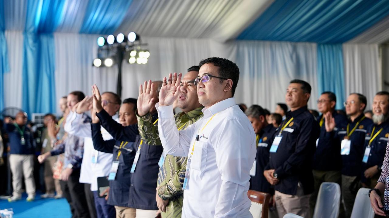 Presiden Republik Indonesia Prabowo Subianto meresmikan pengoperasian peningkatan produksi minyak 30 Ribu Barel Blok Cepu