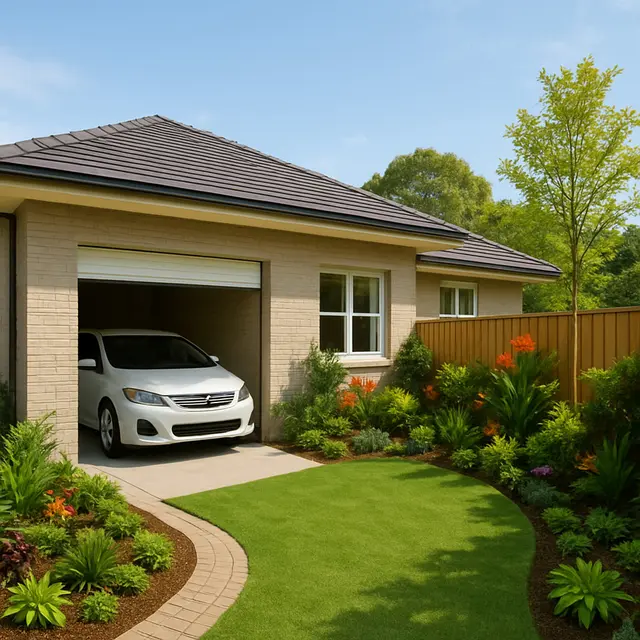 Desain Garasi Mobil Belakang Rumah