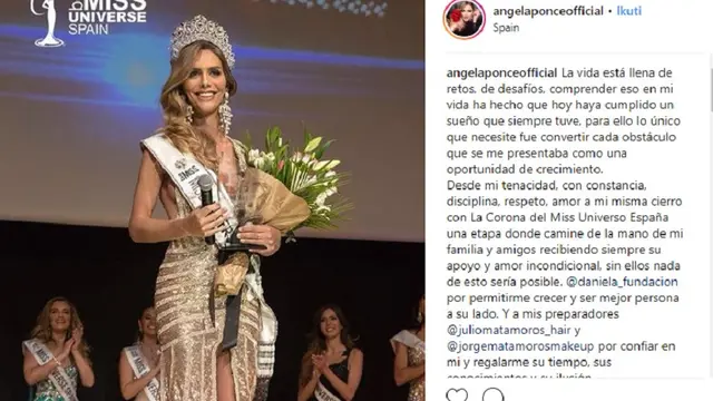 Angela Ponce, Miss Universe Spanyol