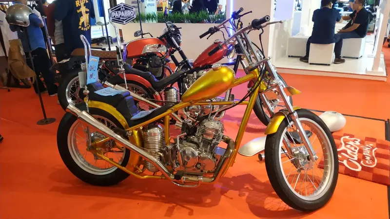 Deretan Motor Kustom Keren Pamer Diri di IIMS 2019 (Arief A / Liputan6.com)