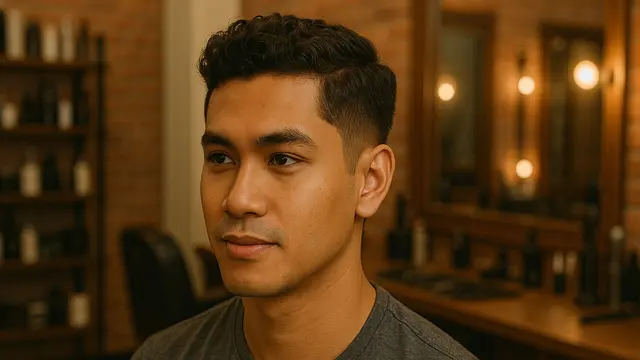 Model Rambut Pria Ikal Pendek Rapi