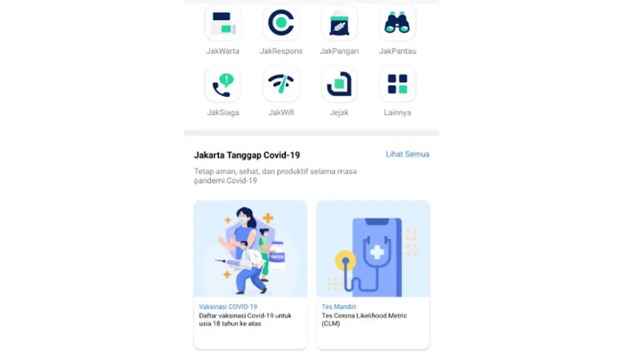 Screenshot aplikasi JAKI. Liputan6.com/Iskandar