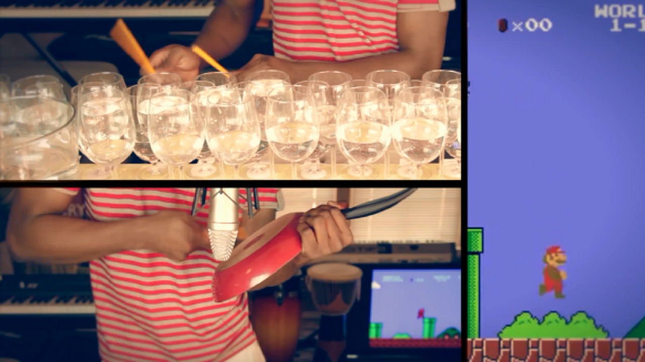 [VIDEO] Lagu Super Mario Bros Dimainkan Dengan Ketukan Gelas