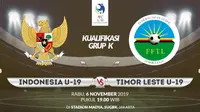 Kualifikasi Piala AFC U-19: Indonesia vs Timor Leste. (Bola.com/Dody Iryawan)