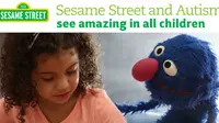 Acara pendidikan anak-anak di televisi, Sesame Street baru saja meluncurkan karakter Julia, dalam keluarga besarnya. (c) Sesame Street