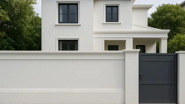 Model Pagar Beton Depan Rumah/Ilustrasi gambar oleh AI