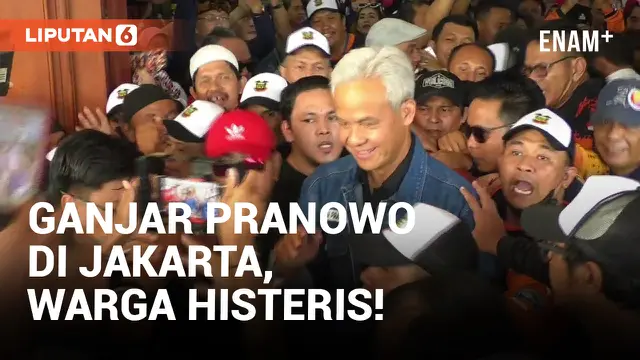 Warga Jakarta Desak-desakan Demi Ketemu Ganjar Pranowo