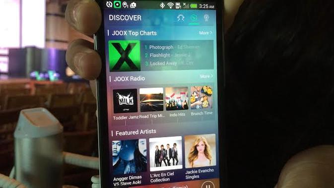 Aplikasi Streaming Musik Joox (Liputan6.com/Jeko Iqbal Reza)