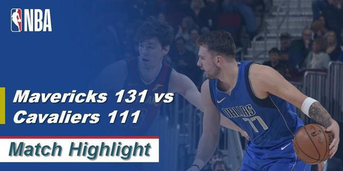 VIDEO: Highlights NBA 2019-2020, Dallas Maverick Vs Cleveland Cavaliers 131-111