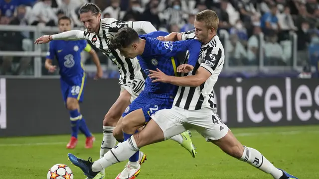 Foto: Gol Tunggal Federico Chiesa Bawa Juventus Taklukkan Juara Bertahan Chelsea di Matchday Kedua Liga Champions 2021 / 2022