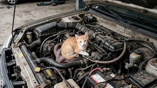 16 Cara Mencegah Kucing Masuk ke Mesin Mobil, Begini Mengusirnya Sebelum Terlanjur Masuk