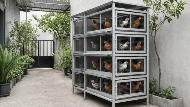 Desain Kandang Ayam di Pekarangan Sempit yang Tidak Bau dan Tetap Rapi (AI Generated)