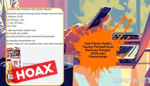 Cek Fakta: Hoaks Tautan Pendaftaran Bantuan Pangan 2026 dari Pemerintah
