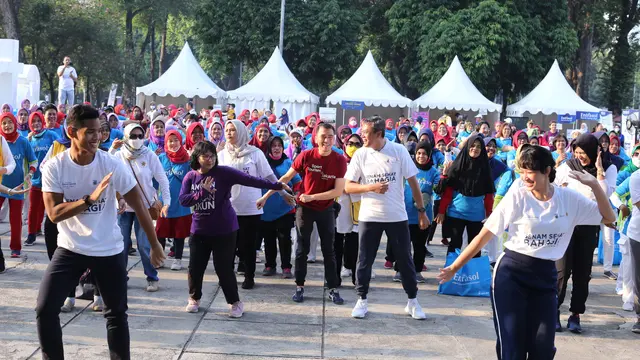 Senam Sehat Bahagia, sebuah kolaborasi antara Ikatan Abang None Jakarta (Abnon Pusat) dengan Masyarakat Peduli Lansia. (IST)