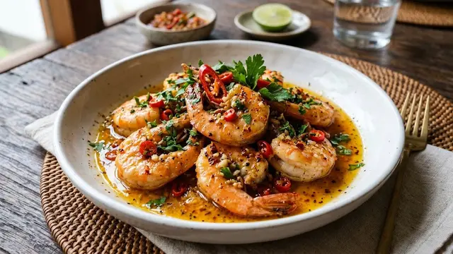 Spicy Garlic Butter Shrimp