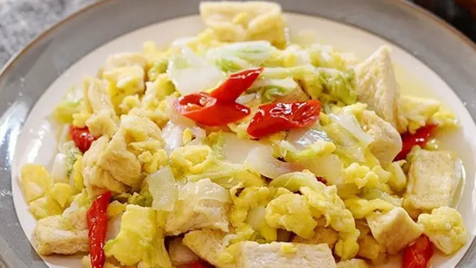 Resep Menu Sahur Simpel Orak Arik Telur Tahu Sawi Enak Lifestyle Fimela Com