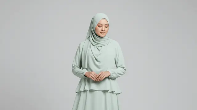 Model Gamis Simpel untuk Pinggul Besar yang Elegan by Gemini