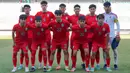 Starting XI pemain Thailand U-19 saat laga semifinal Piala AFF U-19 2024 melawan Australia U-19 di Stadion Gelora Bung Tomo, Surabaya, Sabtu (27/07/2024). (Dok. PSSI)