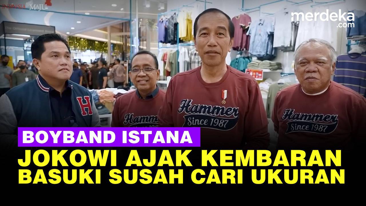 VIDEO: Jokowi Ajak Menteri Kembaran Baju Bergaya ala Boyband