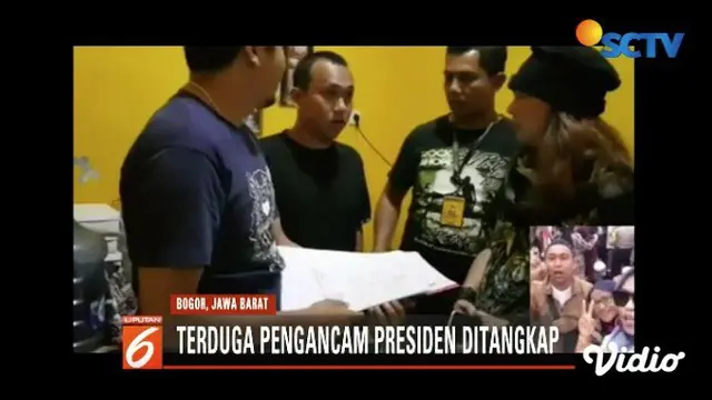 Polisi tangkap Hermawan Susanto, pemuda viral yang mengancam penggal kepala Presiden Jokowi.