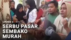Di tengah harga telur dan sejumlah komoditas pangan yang turun, warga tetap antusias meramaikan pasar sembako murah.