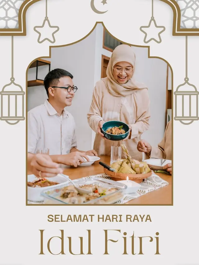 Kartu Ucapan Idul Fitri 2025 untuk Media Sosial
