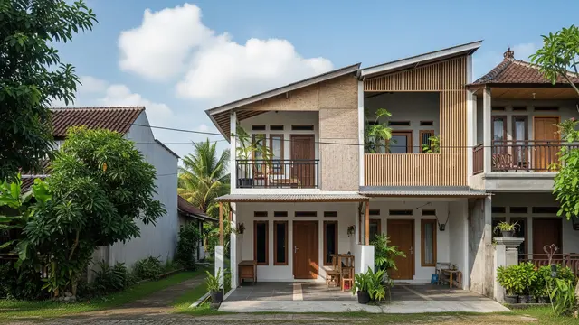 Desain Rumah yang Tetap Terang Meski Berdempetan dengan Tetangga/Gemini AI
