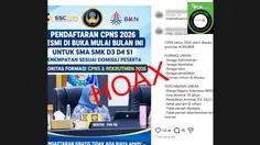 Cek Fakta: Hoaks Link Pendaftaran CPNS 2026 Prioritas Honorer