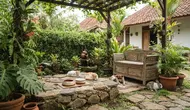 7 Cara Membuat Area Makan Hewan Peliharaan yang Menyatu dengan Taman Rumah