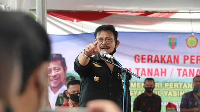 Tingkatkan Produksi, Mentan Tancap Gas Percepatan Tanam di Lampung Tengah