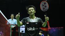 Tunggal putra Indonesia Ihsan Maulana Mustofa menghadapi unggulan pertama asal Korea, So Wan Ho, di perempat final Thailand Open Grand Prix Gold 2015, Jumat (2/10/2015). (Liputan6.com/Humas PP PBSI)