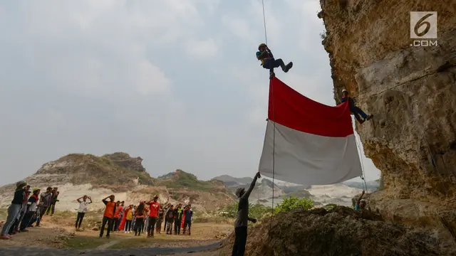 Melihat Upacara HUT ke-74 RI Lokasi Bekas Tambang Tebing Arpam