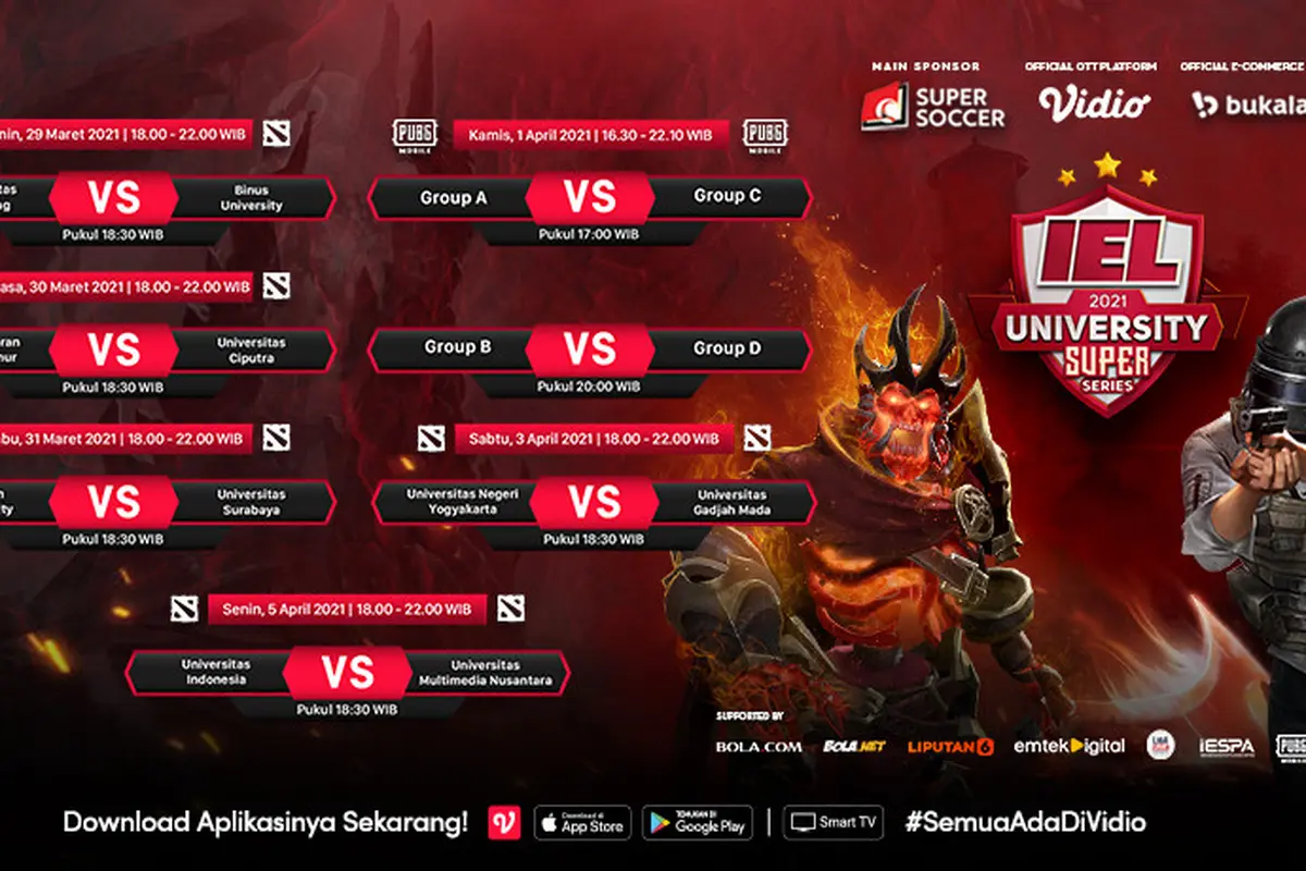 Jadwal Playoff IEL University Super Series 2021